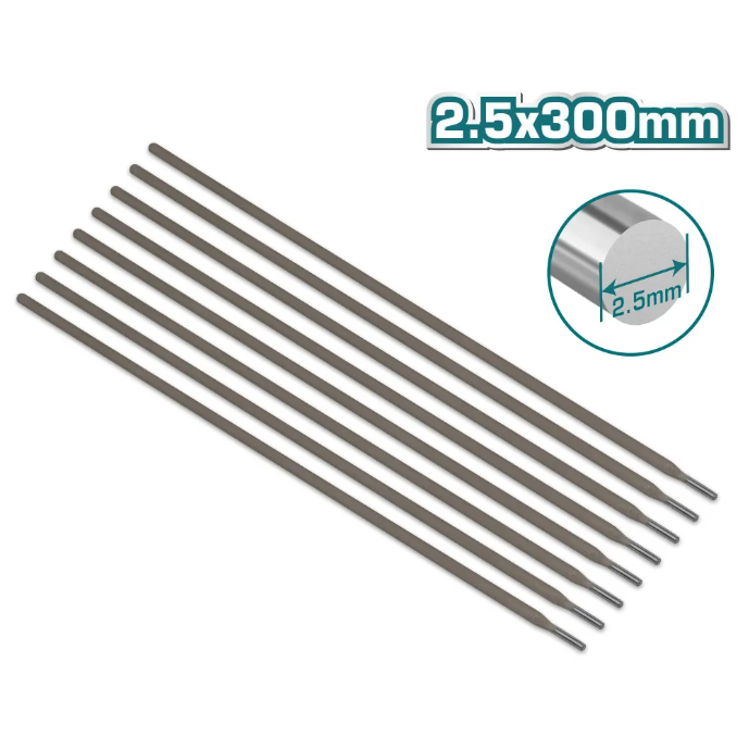 Электроды для сварки углеродистых сталей, 2,5x350мм, 5кг TOTAL