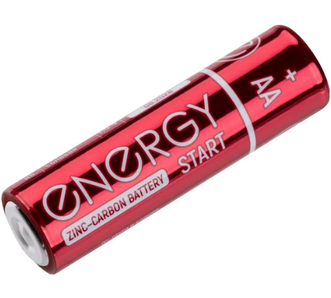 Батарейки солевые ENERGY R6/10S (АА) пальчиковые, 1 шт СКРАП
