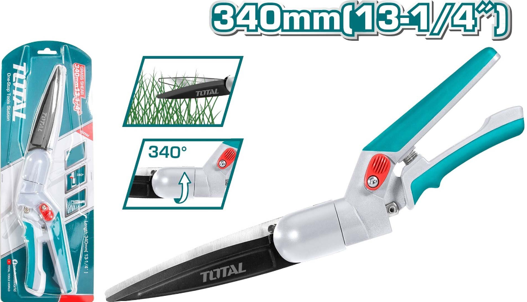 Секатор Ножницы для газонов 340мм TOTAL