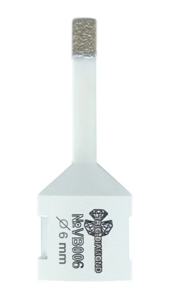 Коронка алмазная для УШМ М14 6мм с воском VB006. TRIO DIAMOND