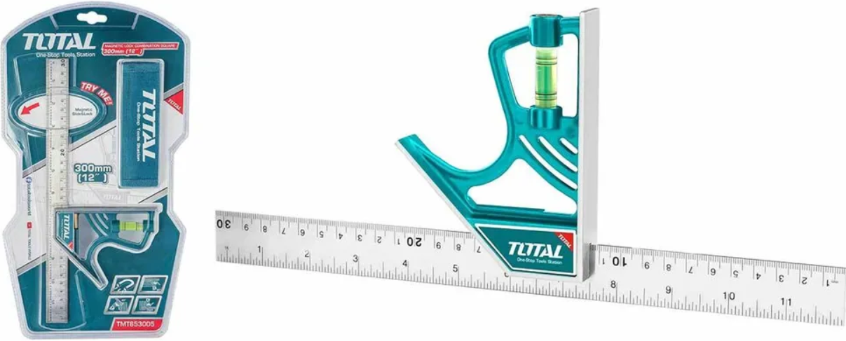 Угольник строительный многофункциональный TOTAL