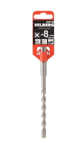 Бур Квадро SDS+ 8*160мм Q08160. HILBERG