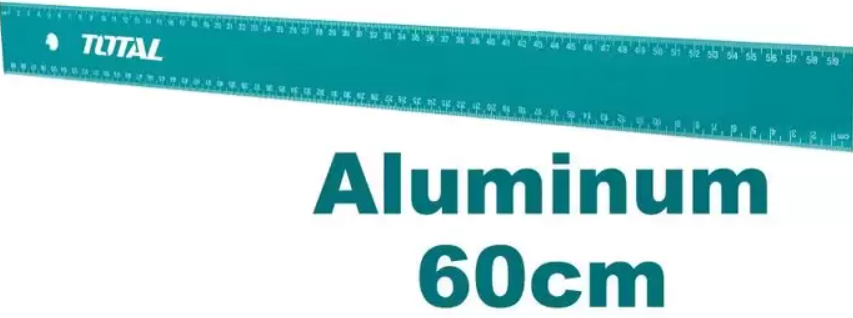 Линейка металлическая 60см TOTAL