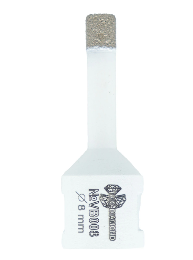 Коронка алмазная для УШМ М14, 8мм с воском VB008. TRIO DIAMOND